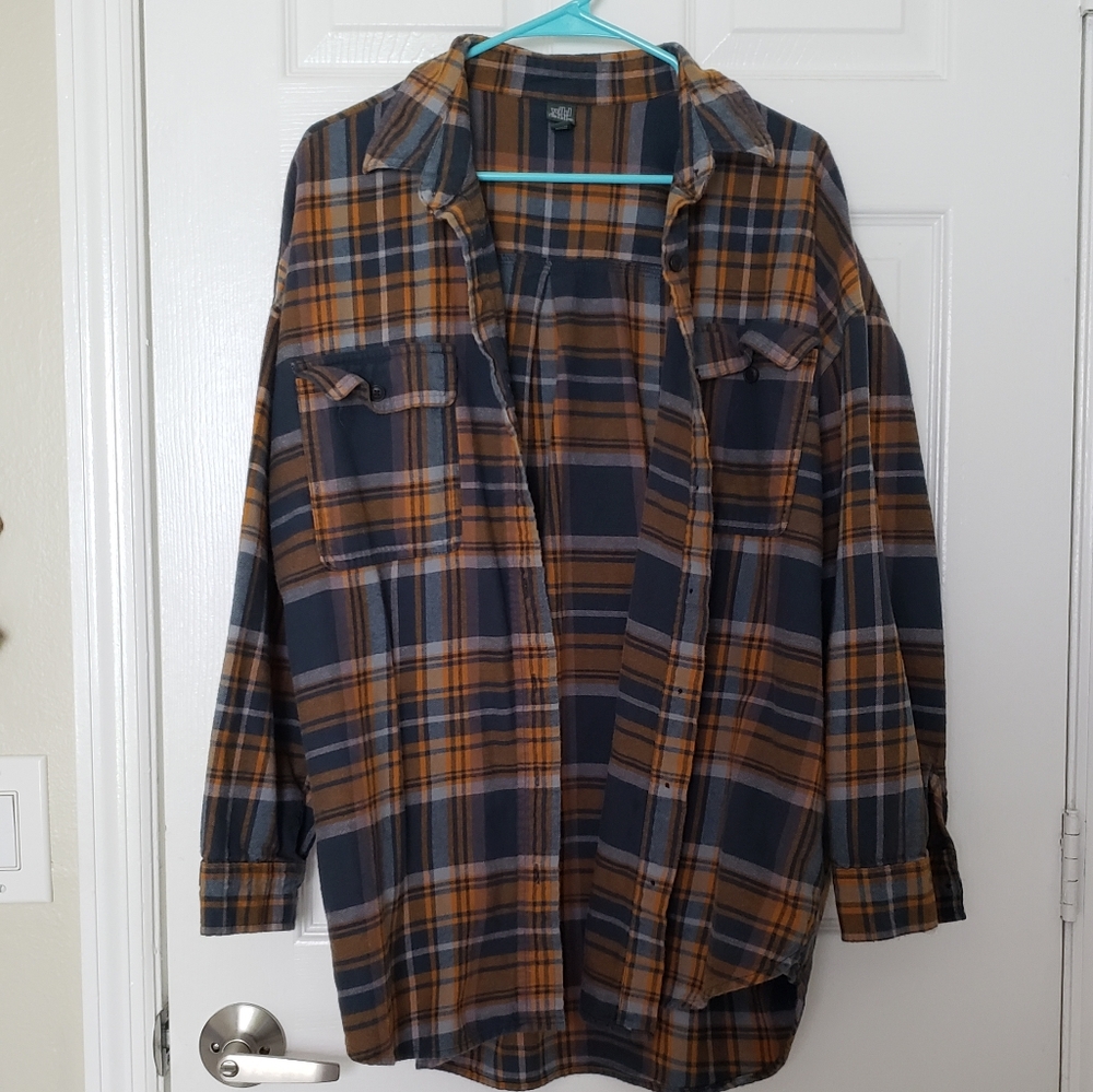 Wild Fable Long Plaid Shirt
